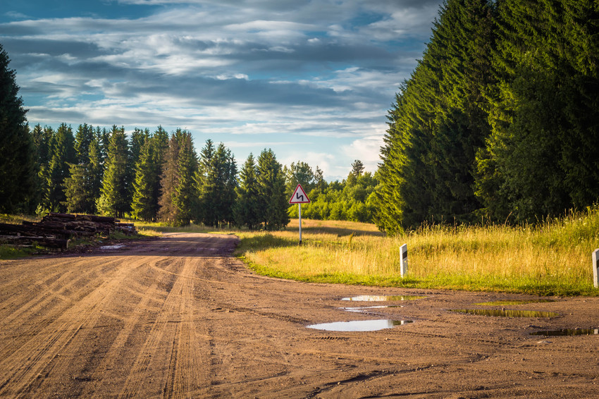 дер.Духново выезд в сторону Болгатово