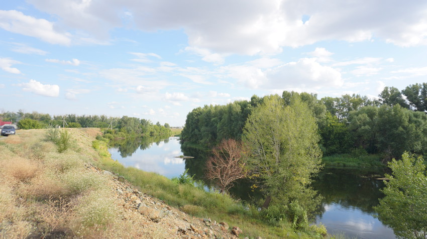 Защитная дамба от наводнения.