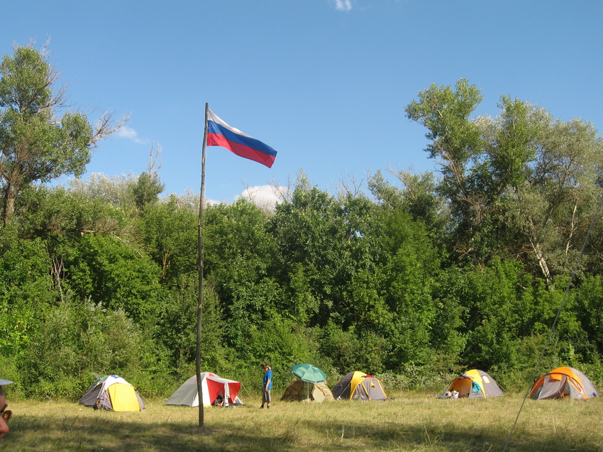Православный лагерь у карабута
