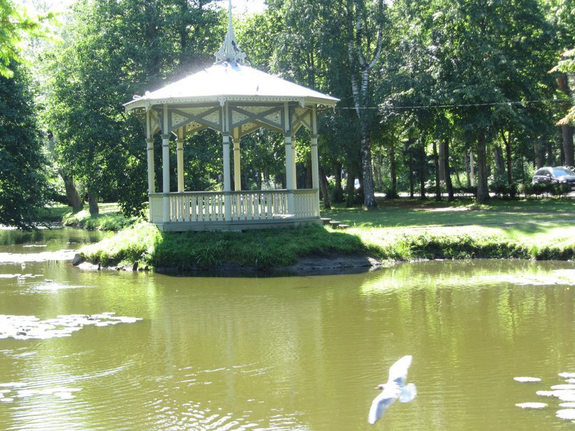 Усть-Нарва, в парке