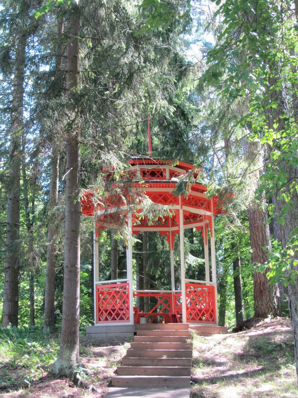 Усть-Нарва, санаторно-куррортная зона, беседка