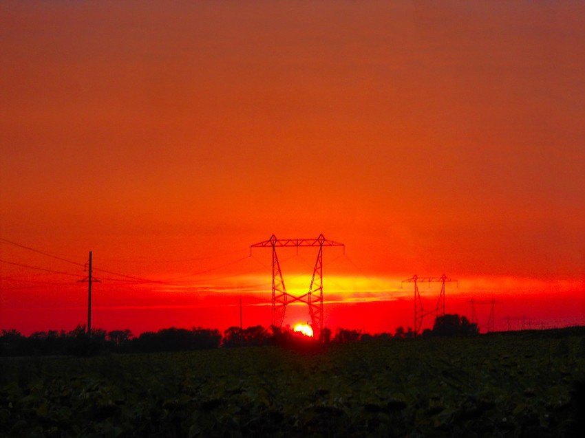 В лучах заката