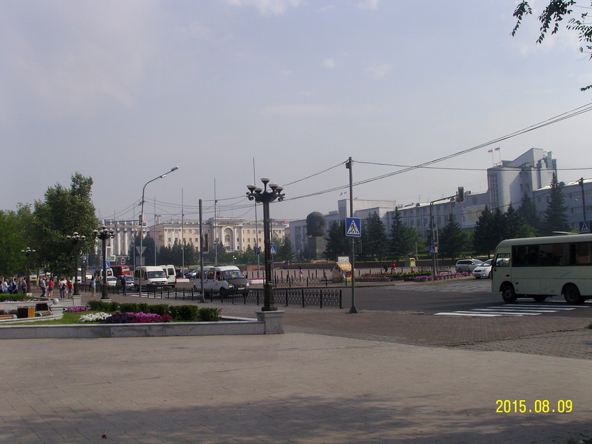 Вид на площадь Советов в Улан-Удэ