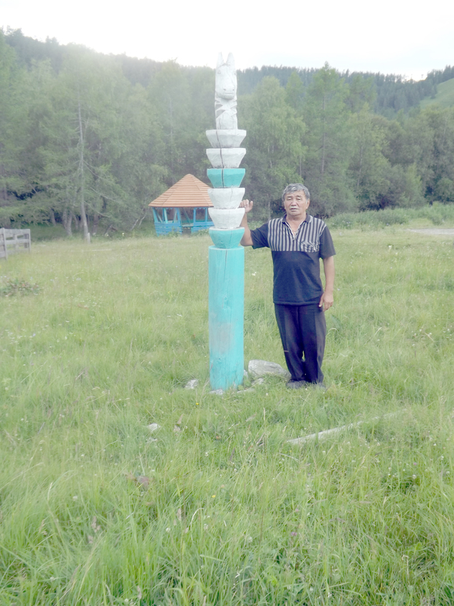 Мой коновязь на верховье реки Саал-Дак