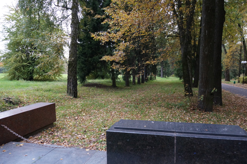 Музей-заповедник Горки Ленинские, мемориальная дорога (аллея), по которой несли гроб с телом В. И. Ленина
