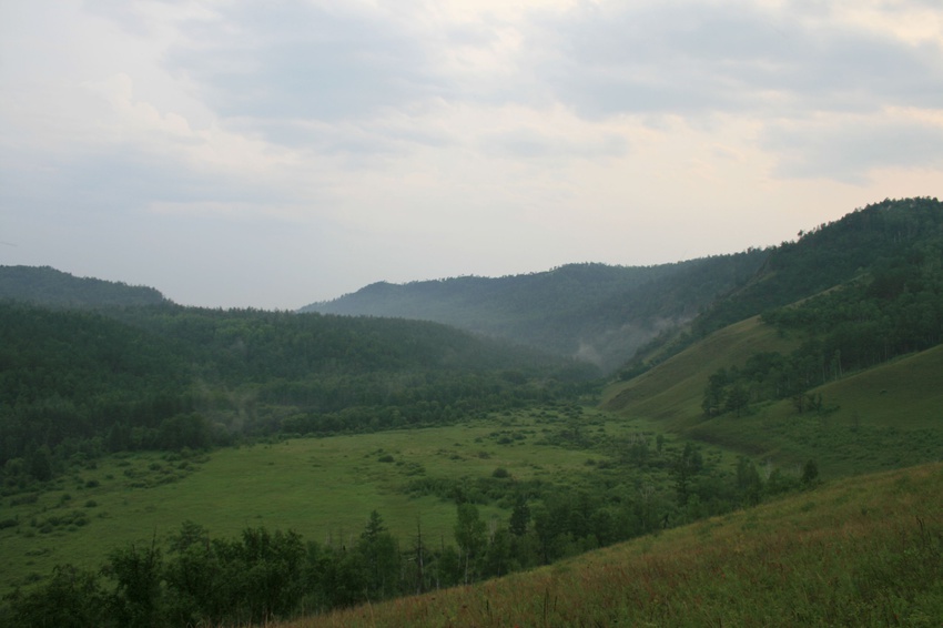 Долина р, Будюмкан, 3-4 км выше устья реки