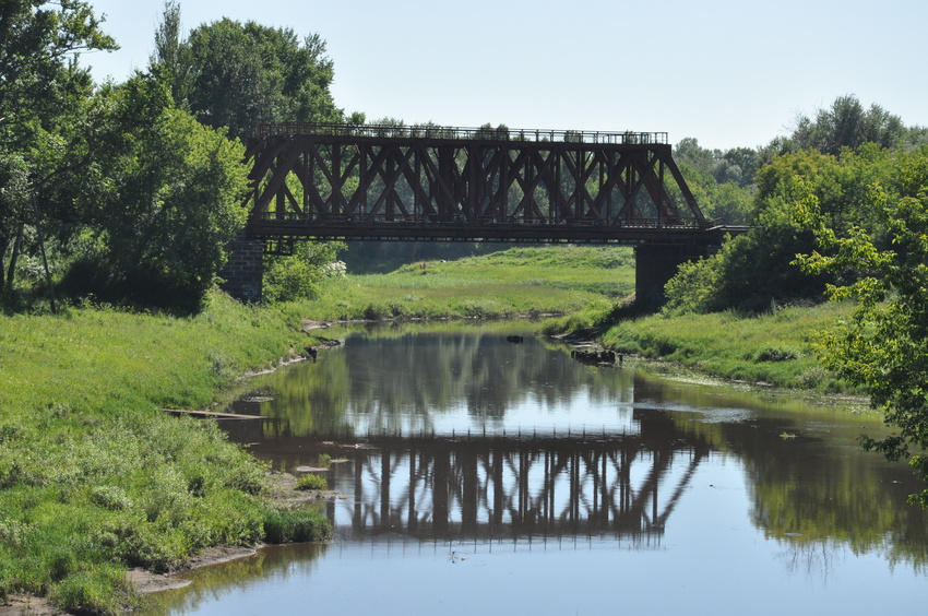 Железнодорожный мост через реку ЧЕРЁМУХУ