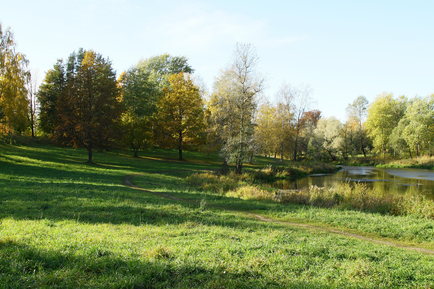 Берег Мариентальского пруда