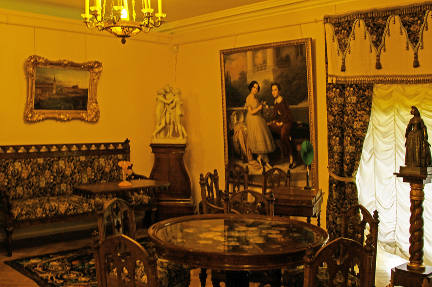 Павловский дворец. Готическая гостиная. 1840 год.