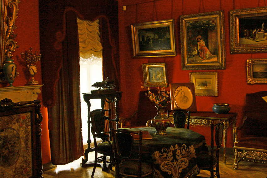 Павловский дворец. Кабинет. 1880 год.