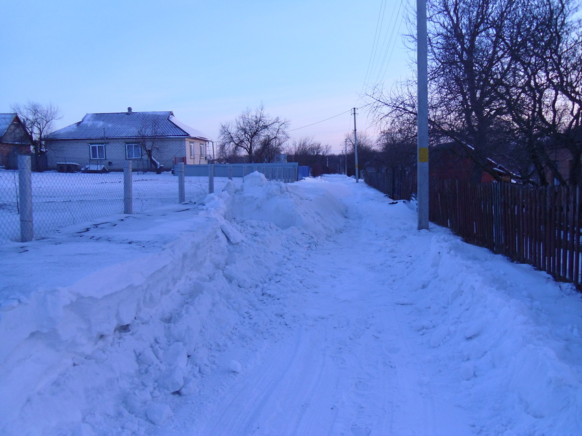 Зима 2014,дорога в суметах,бульдозер не проїхав 1 лютого 2014 р,куток Масликівка