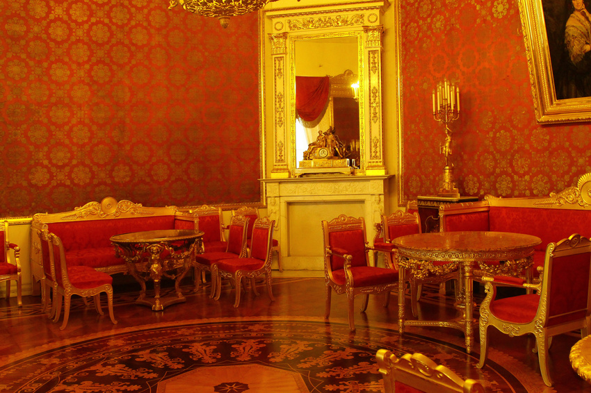 Юсуповский дворец. Красная гостиная.