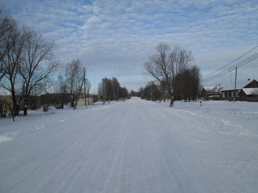 Зимняя сельская улица