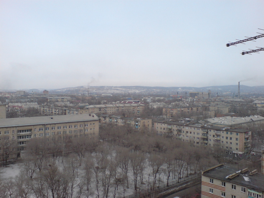 Вид на город с Крестьянской 30в (СВ)