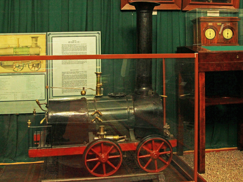 Экспонат в музее железнодорожного транспорта