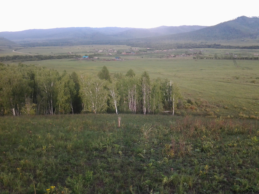 вид на село с сопки