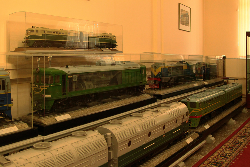 В музее железнодорожного транспорта