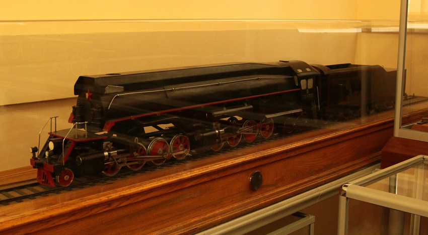 Музей железнодорожного транспорта. Макет паровоза 1954 г.