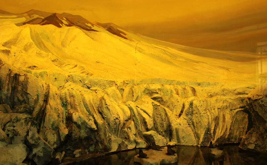 Музей Арктики и Антарктики. Диорама &quot;Ледник Шокальского на Новой Земле&quot;.