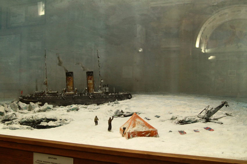 Диорама в музее Арктики и Антарктики