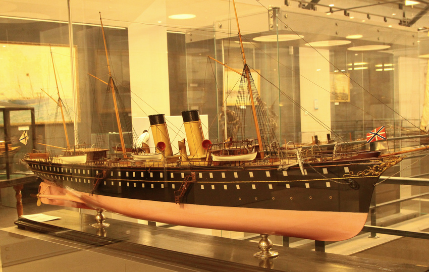 Военно-морской музей. Макет императорской яхты &quot;Полярная звезда&quot;.