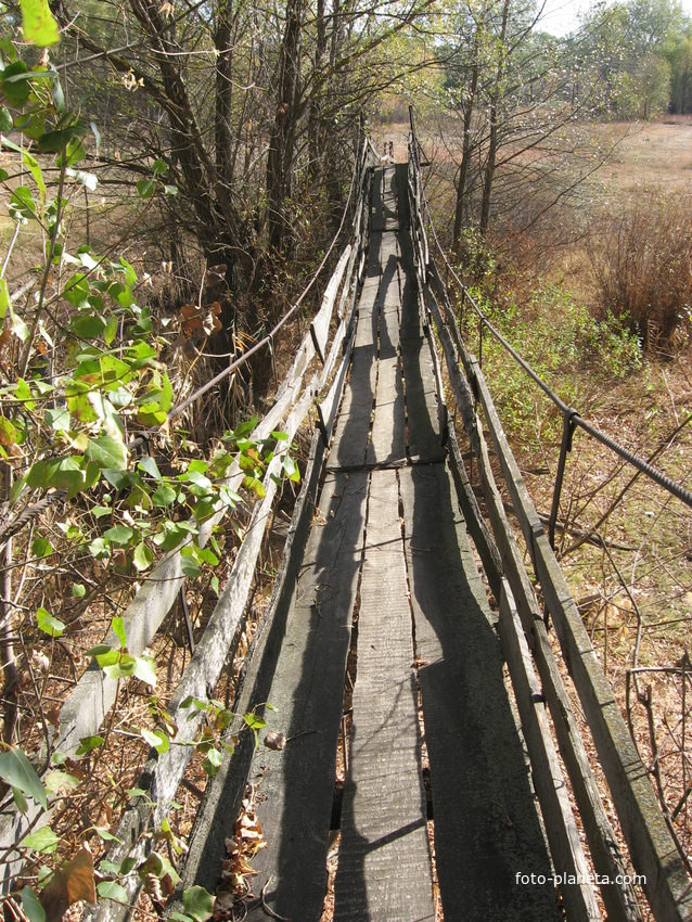 мост через речку в Мирошниках
