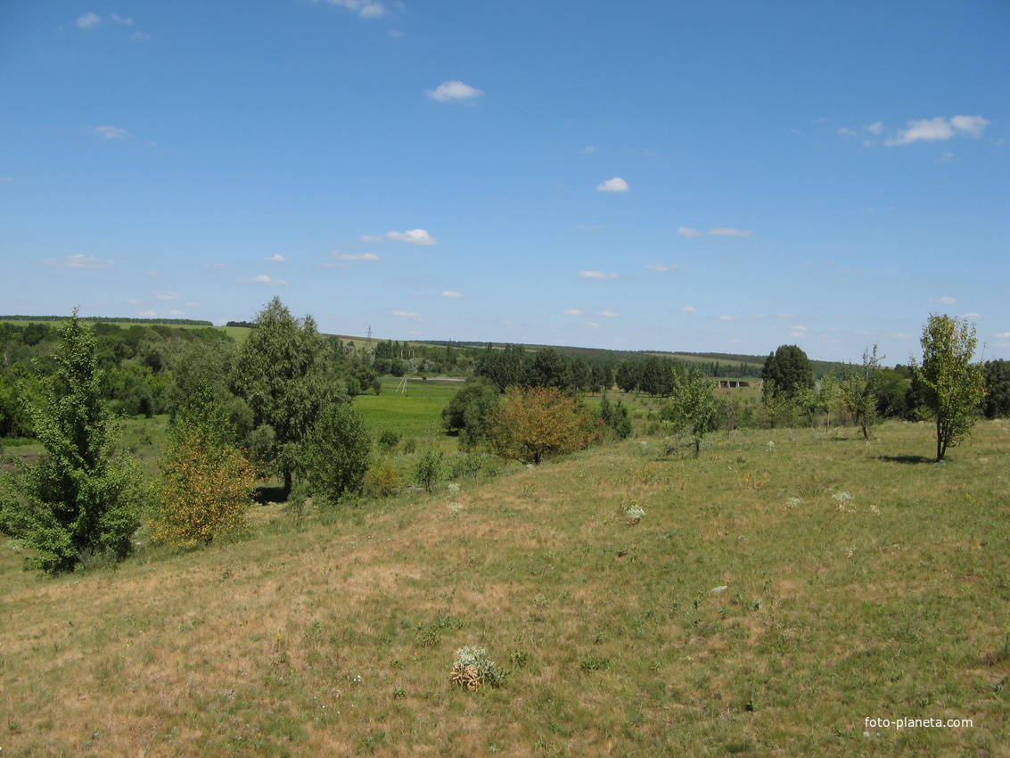 Окраина села Новоодесса,вид на дамбу