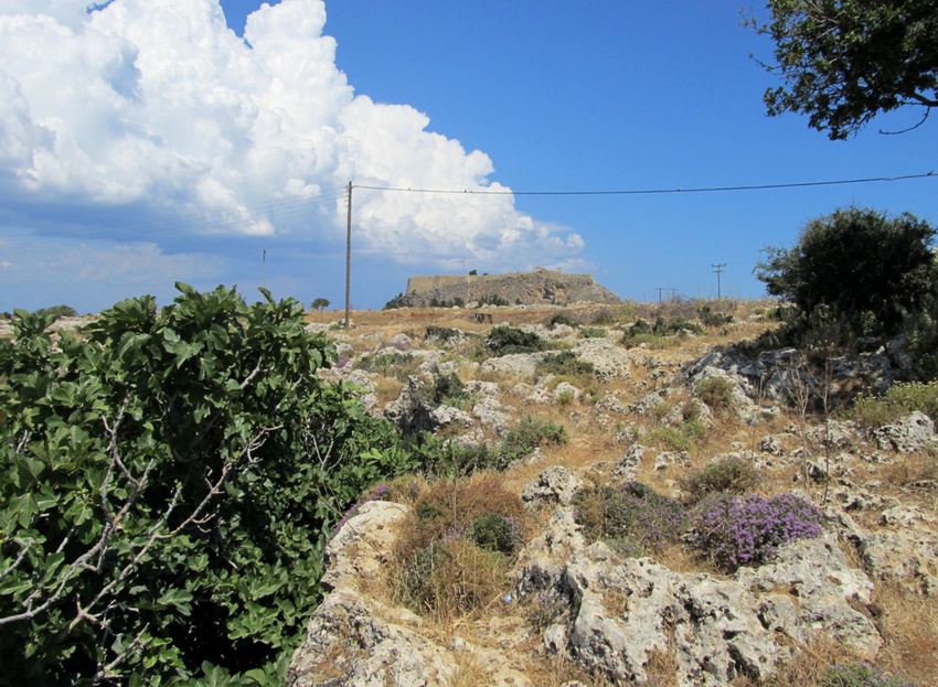 Линдос, вид на крепость Рыцарей