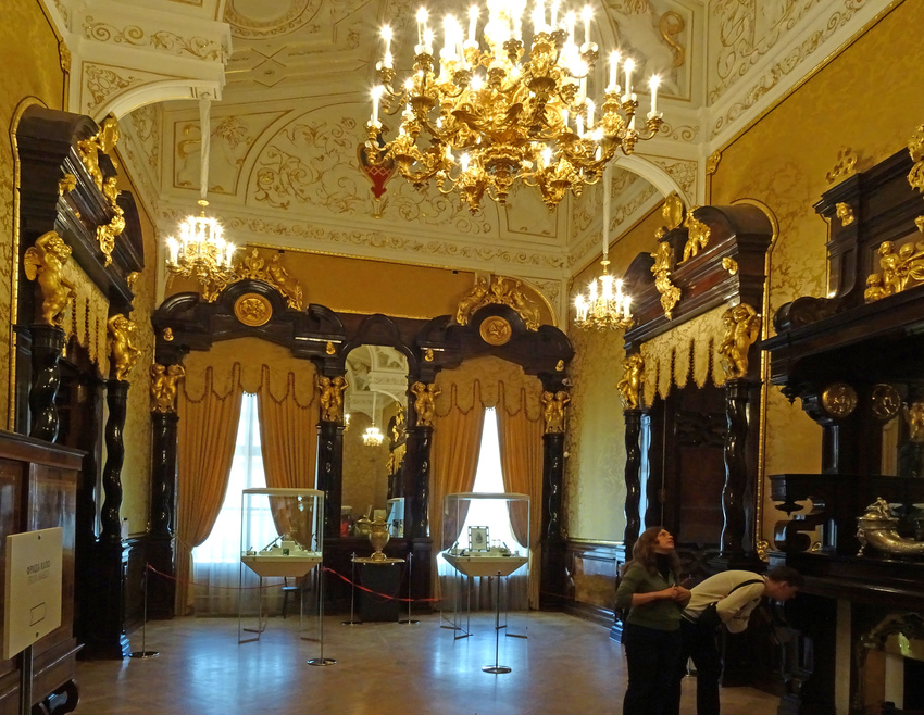 Музей Фаберже. Золотая гостиная.