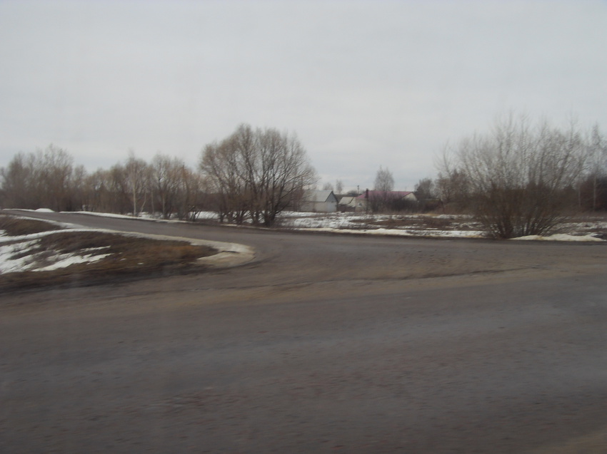 Выезд из Фёдоровки. Вид на Тростниково