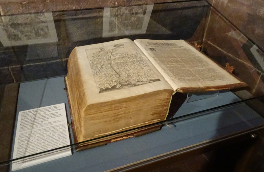 Музей истории религии. Зал Апокалипсиса. Библия 1649 года издания.