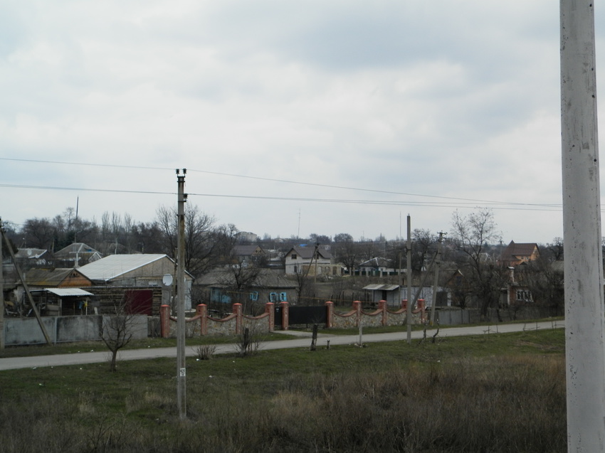 12.03.16. Васильковка.Железнодорожная платформа Васильковка (бывшая Неродовка).Вид с платформы.