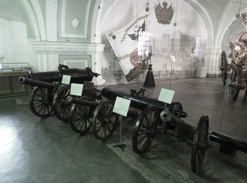 Музей артиллерии, инженерных войск и войск связи. Зал истории артиллерии до 19 века.