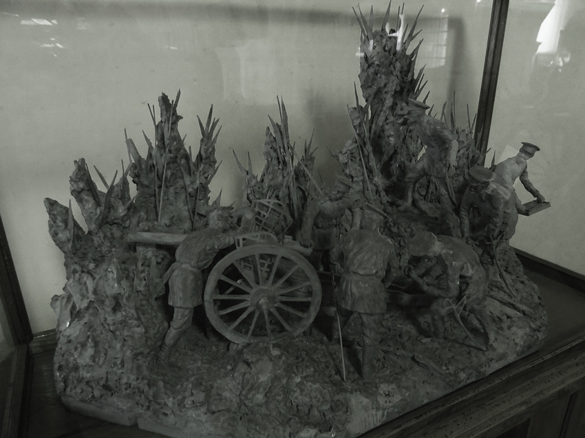 Музей артиллерии, инженерных войск и войск связи. Зал истории артиллерии с середины 19 века до 1917 года.