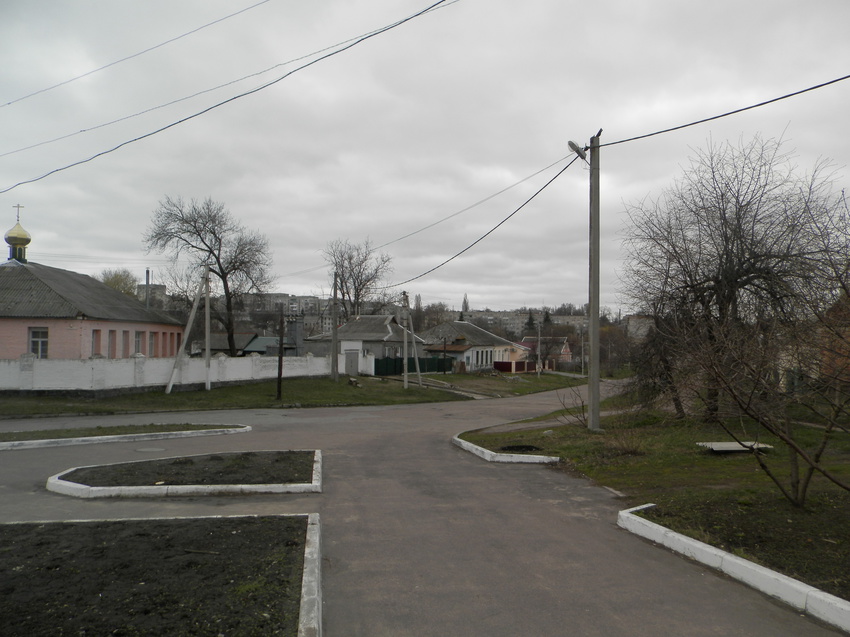Верхнеднепровск.2 апреля 2016 года.Вид на город от Парка им.Семёнова.