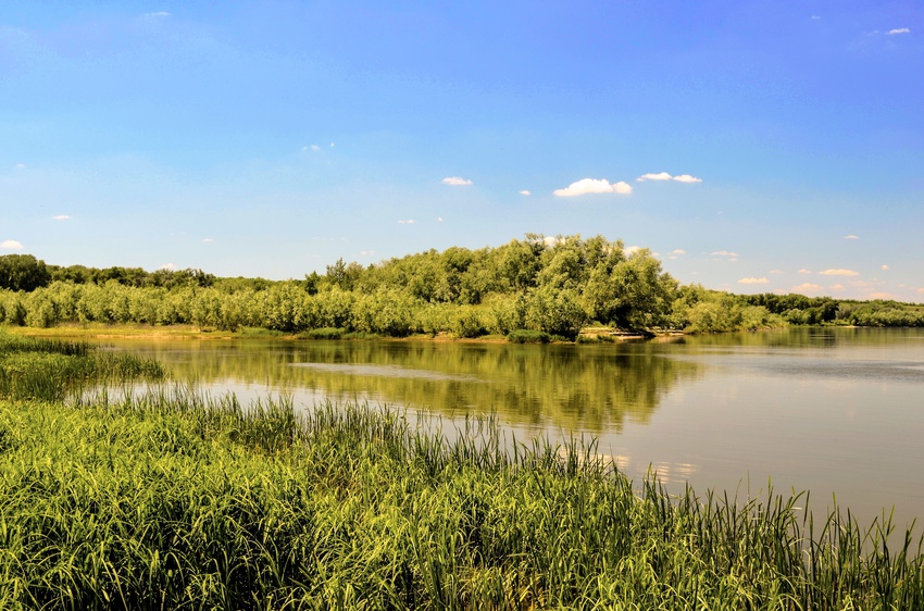 Старая переправа в ст. Кременская.