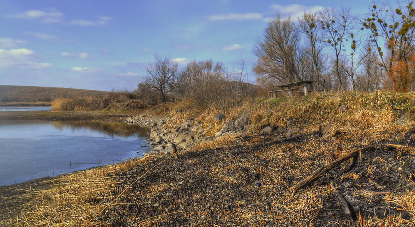 Село Немиринцы. Ставок. Ранняя весна.