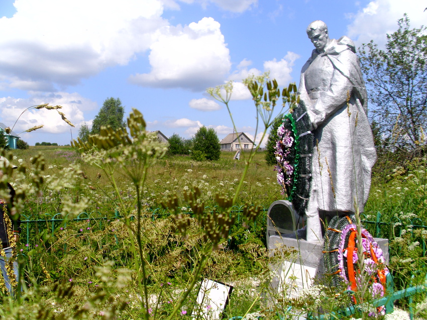 Братская могила в д. Ясенское. 2010 г.