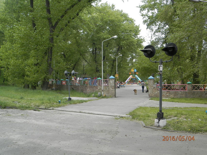 Детская железная дорога в парке им.Лазаря Глобы.Переезд.