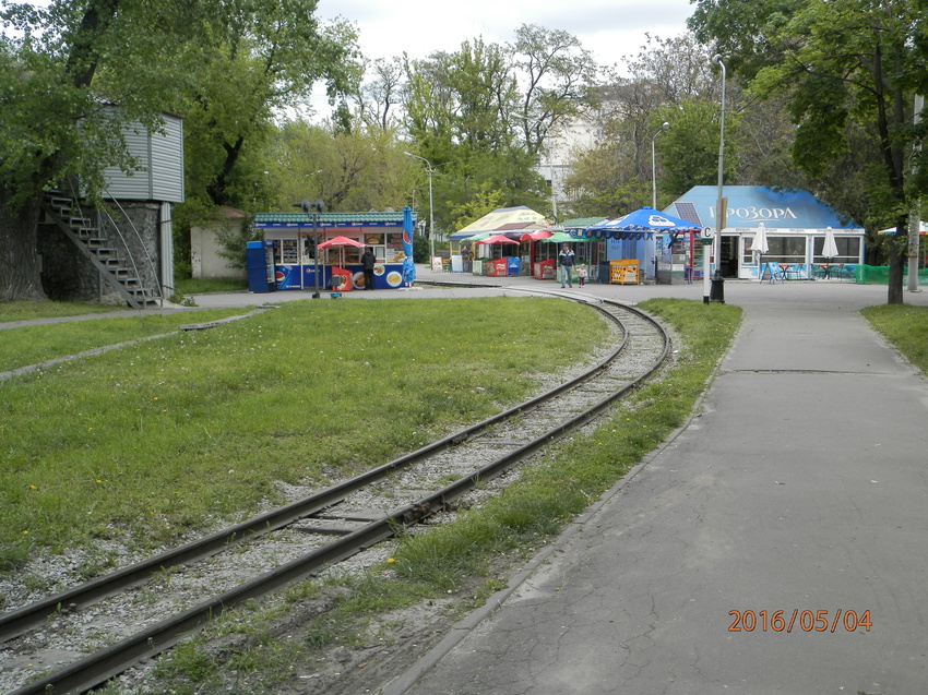 Детская железная дорога в парке им.Лазаря Глобы.