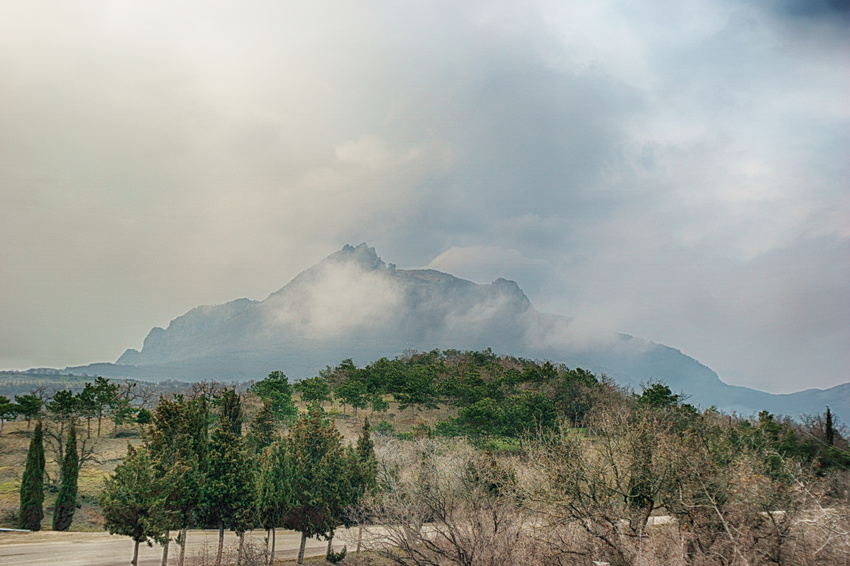 Гора Демерджи. Вид с автодороги Алушта-Судак
