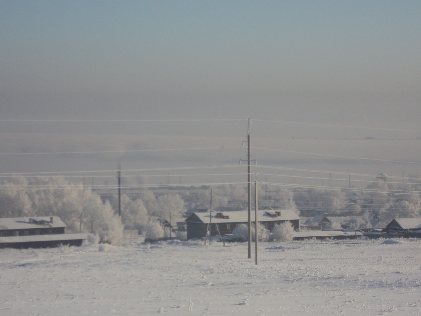 поселок Забитуй, зимой 2015года