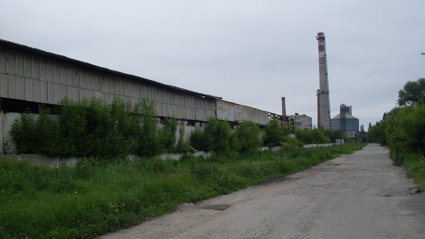 Губиниха.1 июня 2016 года.Бывший сахарный завод-единственный в области.