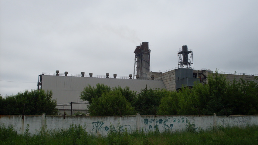 Губиниха.1 июня 2016 года.Бывший сахарный завод-единственный в области.