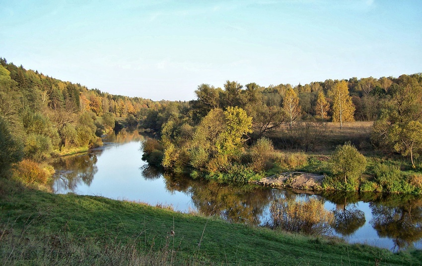 Река Нара, д.Мелихово, Калужская область