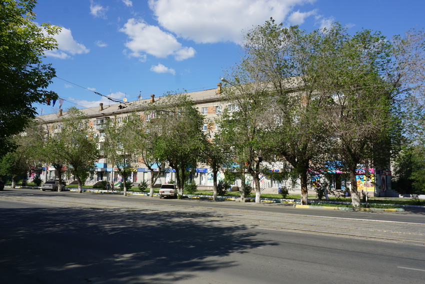 На проспекте Ленина.