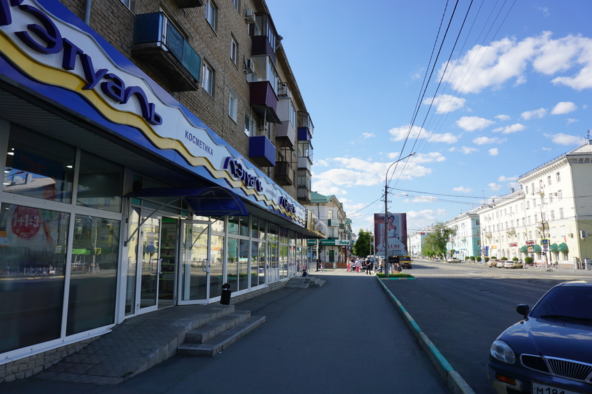 На проспекте Ленина.