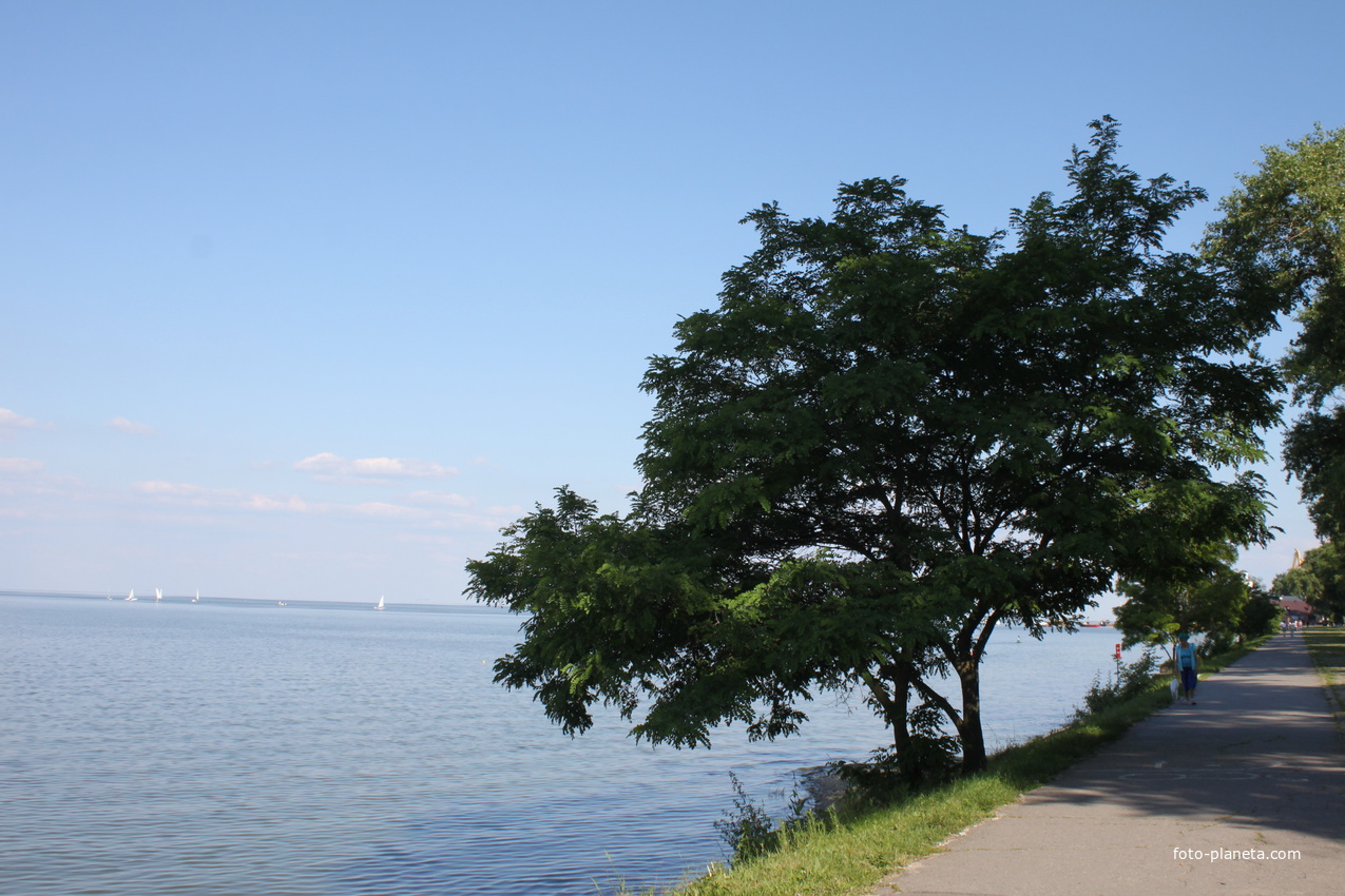 Таганрог. Вид на море с Пушкинской набережной.