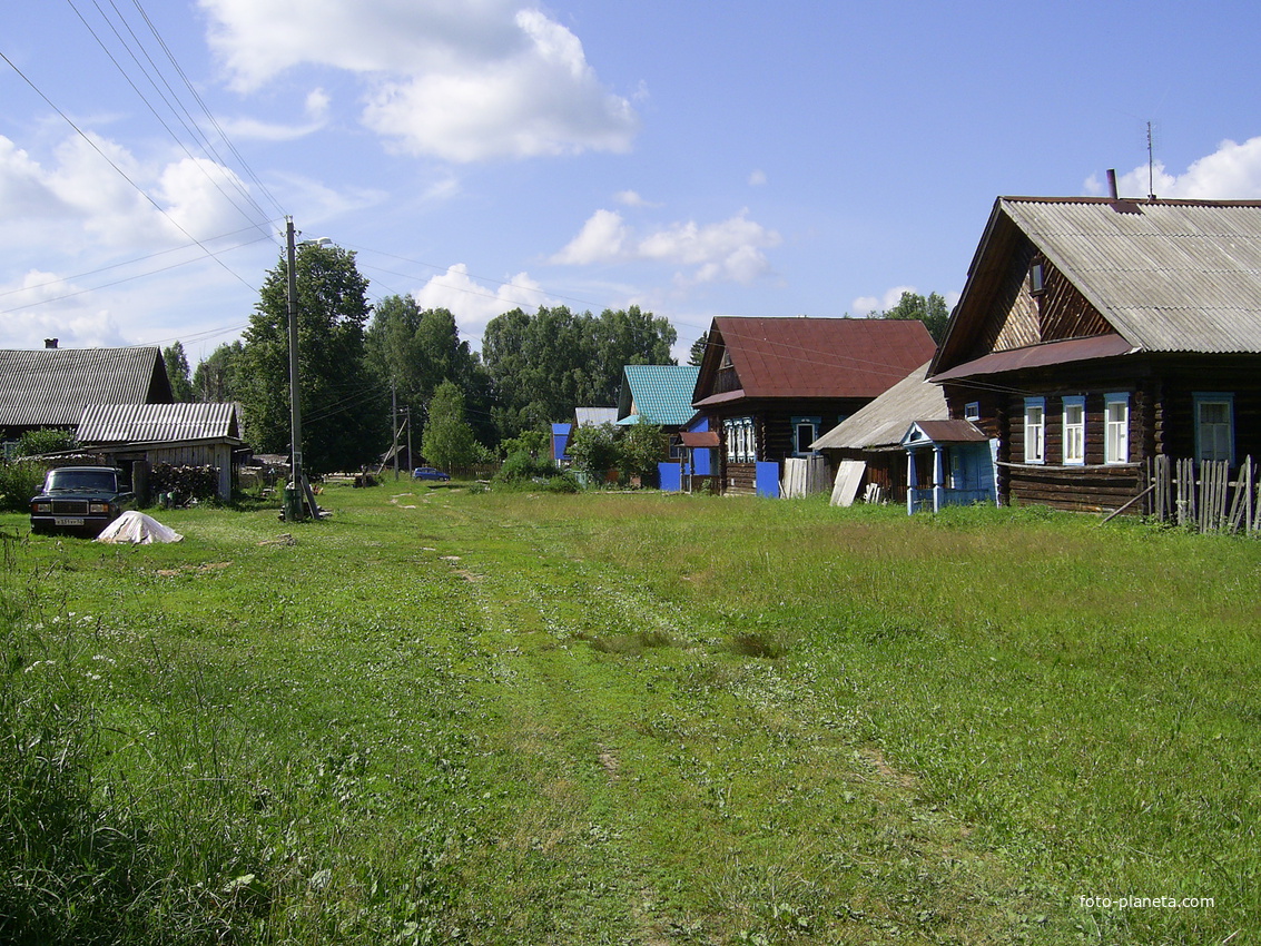 Деревня Русениха - улица Школьная