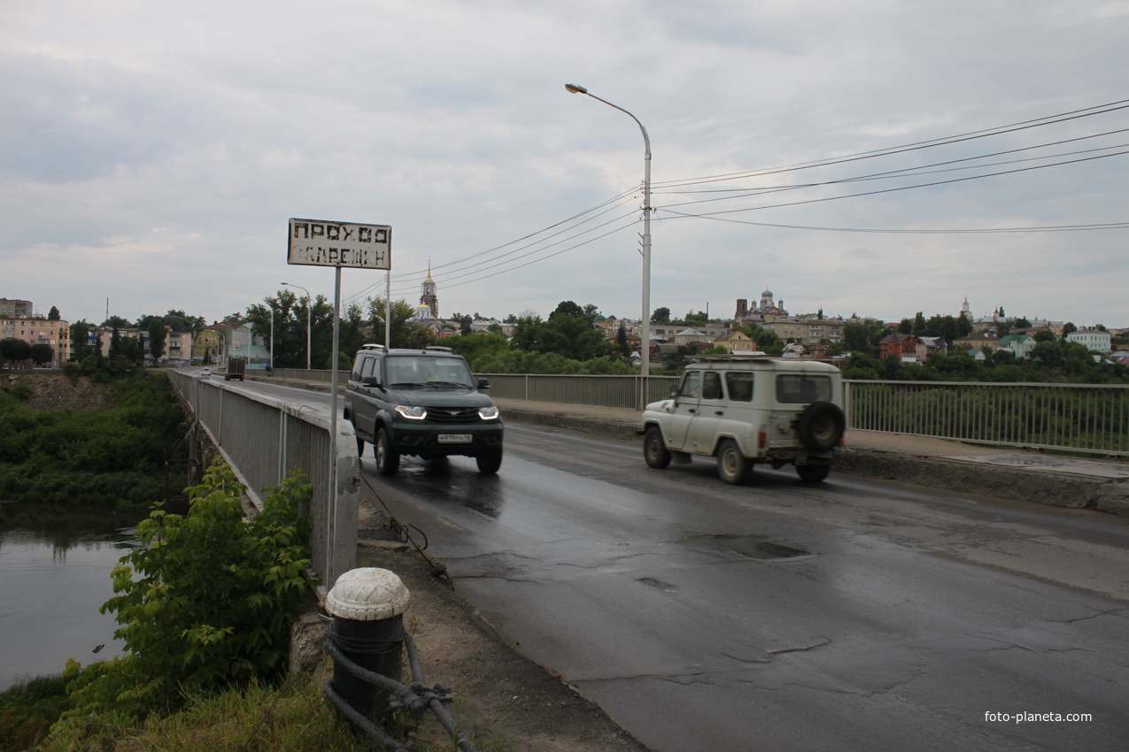 Елец. Автомобильный мост через Сосну.
